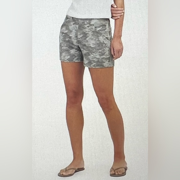 Jag Jeans Women's Sandra 6" Twill Shorts - Mid Rise Rolled Hem Casual Shorts